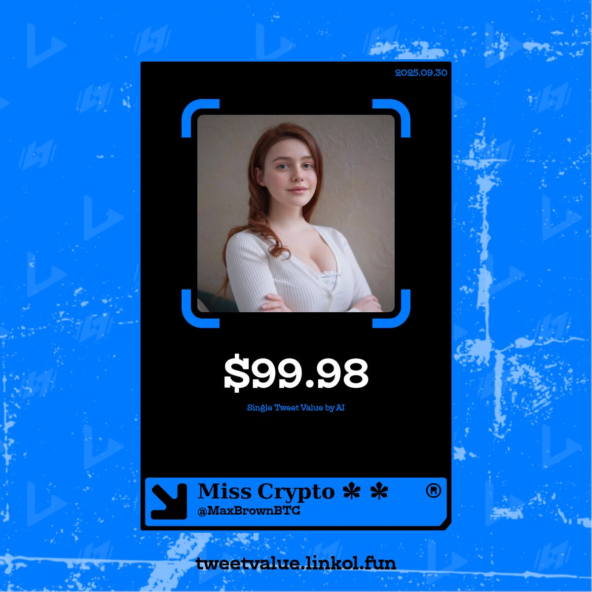 FortuneLaBrave's tweet photo. 📢 Don’t sell tweets. Measure value &amp; earn. Tweet Value Checker. https://t.co/z4Oq9WcfDZ @linkol_ai @thesarahidahosa @MaxBrownBTC #KOL https://t.co/cirh970qrH