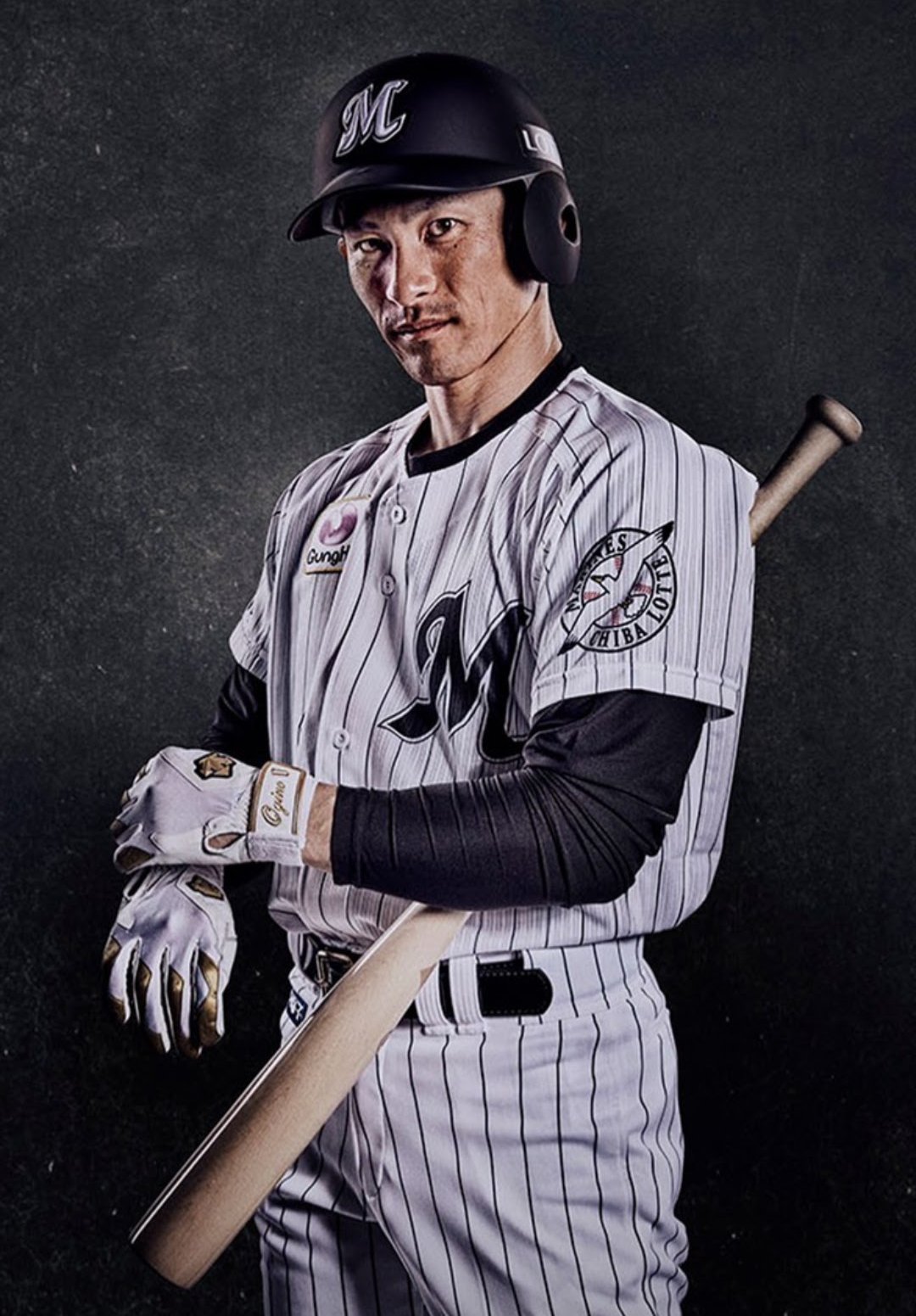 千葉ロッテ 荻野貴司 ビジターユニフォーム ワッペン付 千葉ロッテ