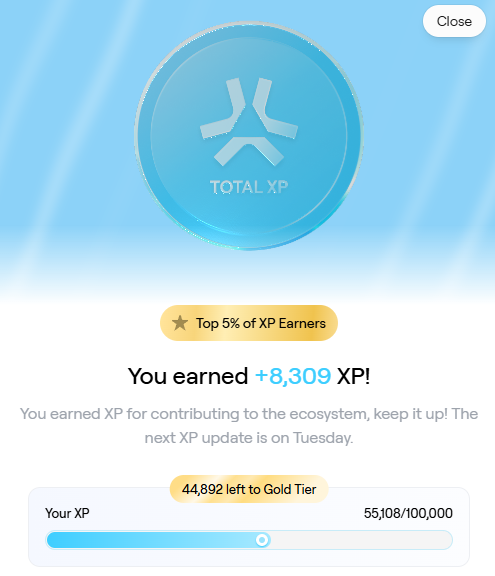 Another week, another XP ATH on <a href="/AbstractChain/">Abstract</a>  

I swear half my XP is just from rage pulling Pokémon on <a href="/gacha_game_/">Gacha</a> 😂

10K in a week might be out of reach… but Gold Tier by end of November?

We manifesting ✳️✳️✳️