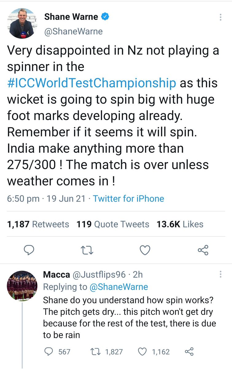 Amit T (@amittalwalkar) on Twitter photo #NeverLeavingThisApp 
Someone telling Shane Warne - “Do you understand how spin works?” 
😂😂😂😂😂😂😂😂😂😂😂😂 #NeverLeavingThisApp 
Someone telling Shane Warne - “Do you understand how spin works?” 
😂😂😂😂😂😂😂😂😂😂😂😂