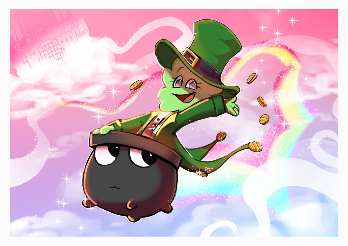 Cloveline and Potter fanart, cuties
#dandysworld 
:
:
Imma kidnap potter