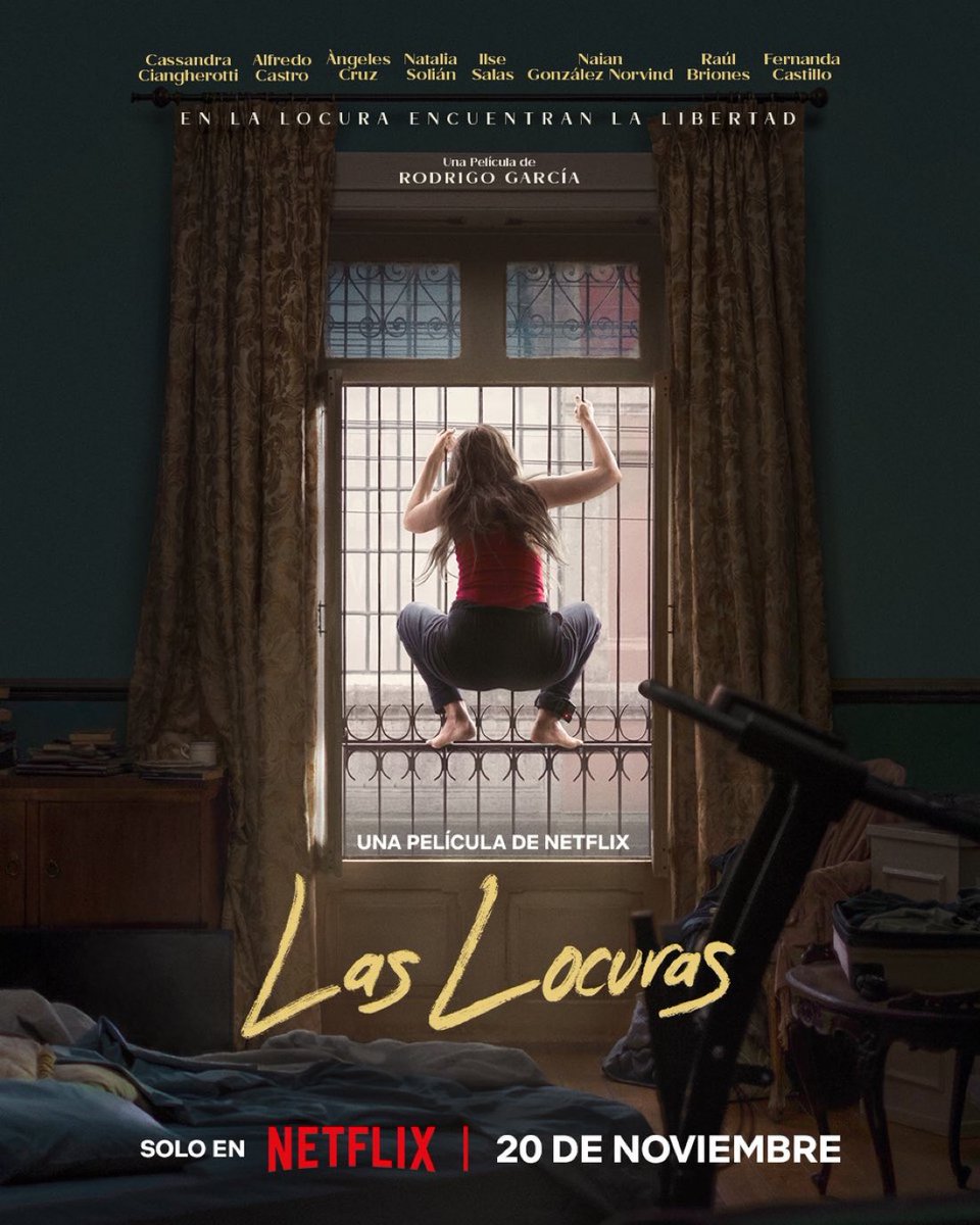 SilverGeek2's tweet photo. Póster de Las locuras 

El elenco está conformado por Naian González Norvind, Adriana Barraza, Ilse Salas, Cassandra Ciangherotti, Mónica del Carmen, Raúl Briones, Natalia Solián, Alfredo Castro, Fernando Cattori, Fernanda Castillo, Daniel Tovar, Ángeles Cruz y Juanki Durán. https://t.co/8QYR71zMev