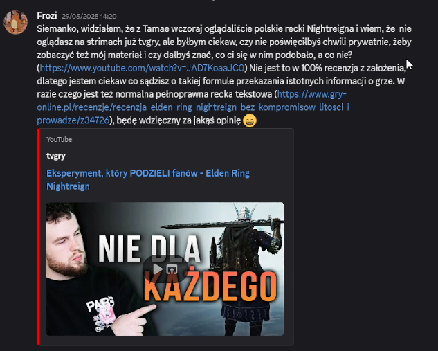 Frozi, o co ci chodzi? Myślałem, że się lubicie z Kiszakiem. Jeszcze przed chwilą był twoim autorytetem co do recenzji :D