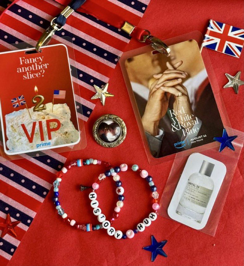 Red, White &amp; Royal Blue GIVEAWAY:

ONE (1) lucky winner will receive a copy of ‘Film Stories’ RWRB cover!

THREE (3) lucky winners with the generous donation from <a href="/nocontextJana/">Jana</a> will win bracelets, stickers and a RWRB laminate!

This is open internationally! We will select the