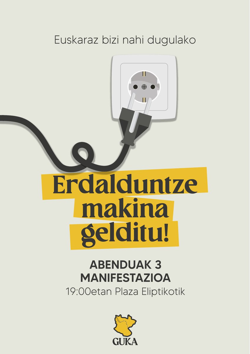 Orain artekoarekin honaino iritsi gara; aurrera egiteko, orain baino gehiago behar da. Aurten, abenduaren 3an, mobilizatuko gara! 🚀 

Bilbon euskaraz bizi nahi dugu, eta, horretarako, erdalduntze makina gelditzera goaz! 🔨