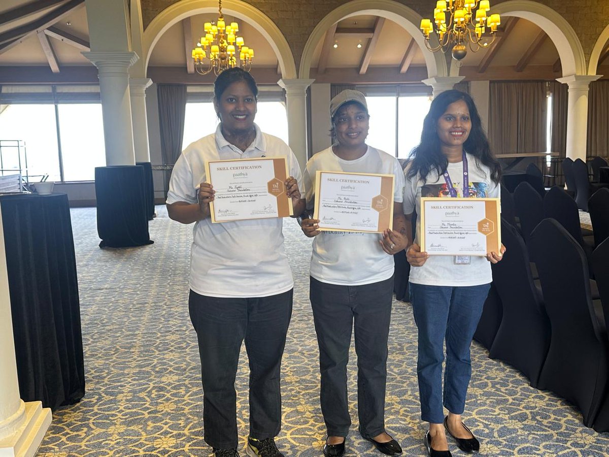 Our second batch of #sheroes successfully completed their 15-day hospitality training at the iconic <a href="/TajMahalHotel/">Taj Mahal, New Delhi</a>, New Delhi. The training formally concluded after Mr. Gaurav Pokhriyal, Executive Vice President–Human Resources, handed over the certificates to our Sheroes. We are