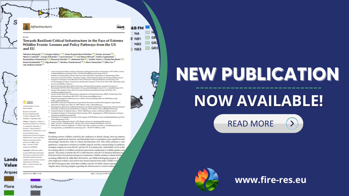 FIRE-RES (@fireresproject) on Twitter photo New FIRE-RES publication out now! 🆕 A study by <a href="/centroISCI/">ISCI</a> & <a href="/ctforestal/">CTFC</a> on <a href="/ElsevierConnect/">Elsevier</a>  focuses on multicriteria #FirebreakPlanning! Strategic firebreaks don’t have to cover entire landscapes: limited interventions can largely reduce #WildfireRisk🔗sciencedirect.com/science/articl… New FIRE-RES publication out now! 🆕 A study by <a href="/centroISCI/">ISCI</a> & <a href="/ctforestal/">CTFC</a> on <a href="/ElsevierConnect/">Elsevier</a>  focuses on multicriteria #FirebreakPlanning! Strategic firebreaks don’t have to cover entire landscapes: limited interventions can largely reduce #WildfireRisk🔗sciencedirect.com/science/articl…