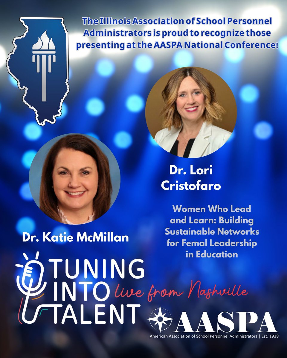 _IASPA_'s tweet image. 🔥 🎸 Excited for AASPA’s 87th Annual Conference this week in Nashville! Looking forward to engaging sessions provided by over 20 Illinois administrators who are giving back to support PK-12 HR. See you there! #TuningIntoTalent #aaspaconference