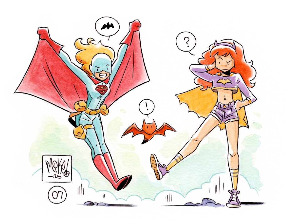 Day 7: SCRAMBLE 😵‍💫

#SuperBatober #Inktober #inktober2025