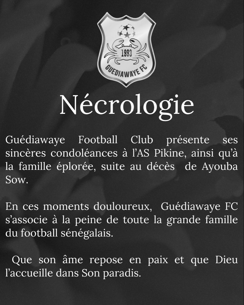 fc_guediawaye's tweet image. Communiqué 📌

#guediawayefc #lsfp #AllezLesCrabes #GFC
