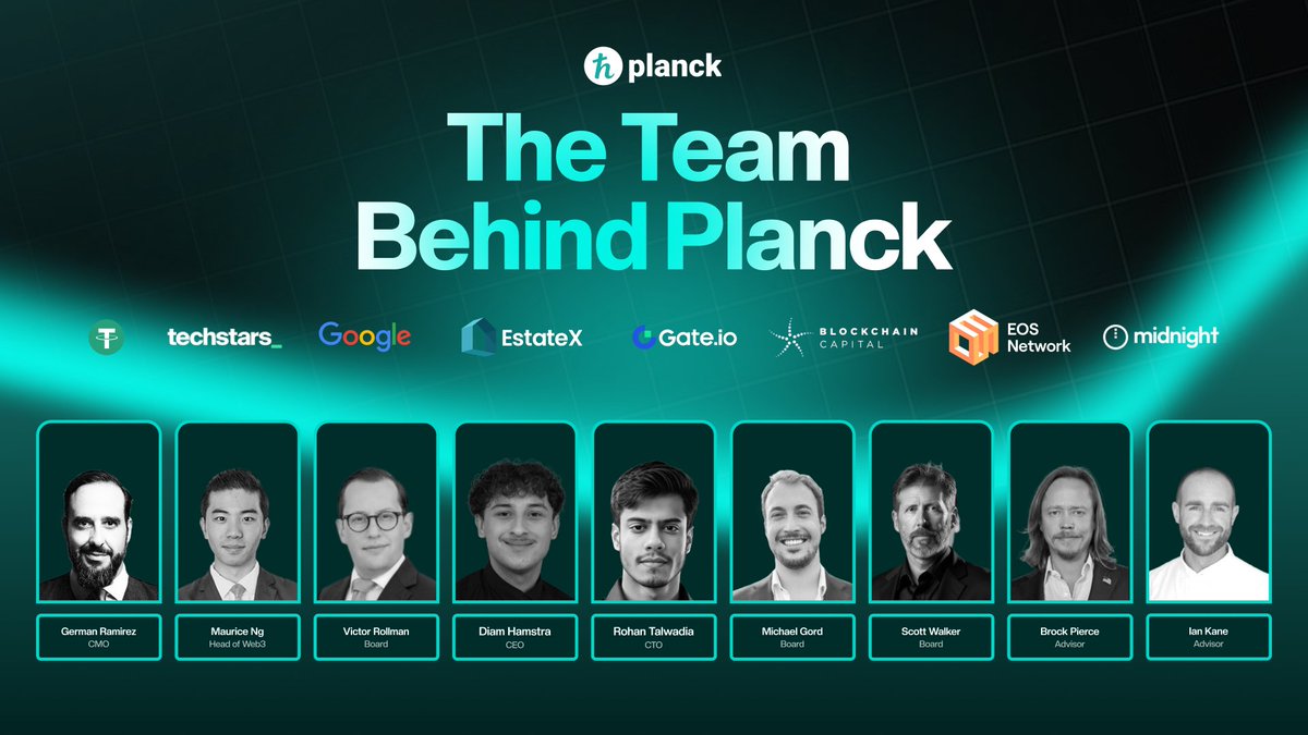 plancknetwork's tweet image. The Team behind PLANCK!⚛️

From Google, Coinbase, and Polkadot to Tether, Gate.io, and EOS! 🌍

Our founders and advisors are building the world’s first AI Layer-0 and decentralized compute cloud of the future 🌐

🔗 plancknetwork.com

#AI #DePIN #Layer0…
