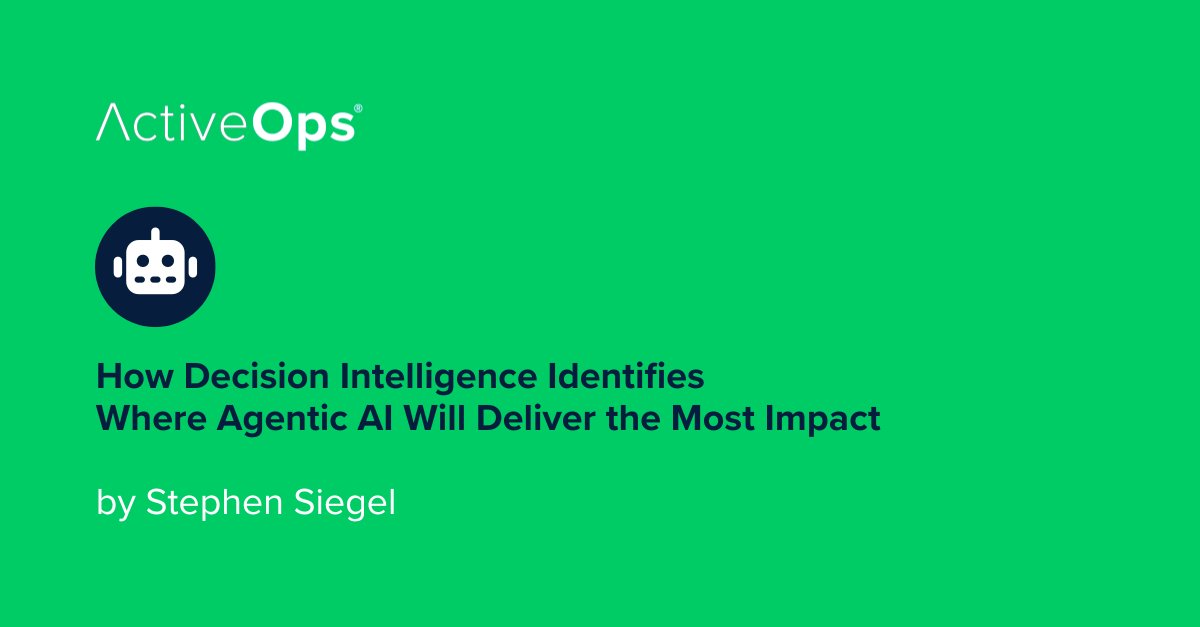Agentic AI set to reshape insurance operations. But how?

Member of our advisory board Stephen Siegel writes on our blog about the future of AI in insurance ops – and how Decision Intelligence can be a true boon during this technological shift.

bit.ly/4gYBcVl