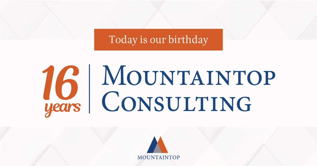 MTOP is officially 16 years old today! Thank you to our clients, colleagues, and friends for your support. We’re excited for what’s next.
