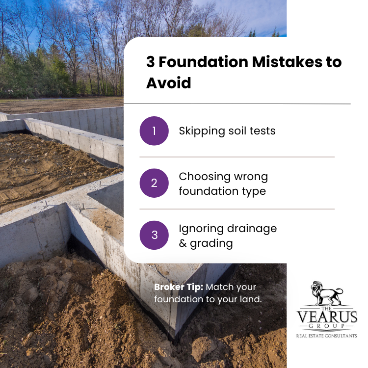 VearusConsult's tweet image. Broker Tip: Match your foundation to your land conditions before you build.

👉 Save this checklist for your build!

#DreamHomeJourney #FoundationMatters #CustomHomeTips