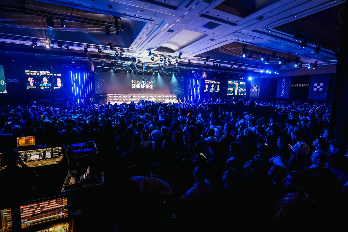 WsasWorld's tweet photo. TOKEN2049 Singapore Summit, successfully concluded, new era, new track, WEB3.0 jump WEB4.0, DAI era, gather with WIKI, please get on the bus！ https://t.co/AihqqVaogV