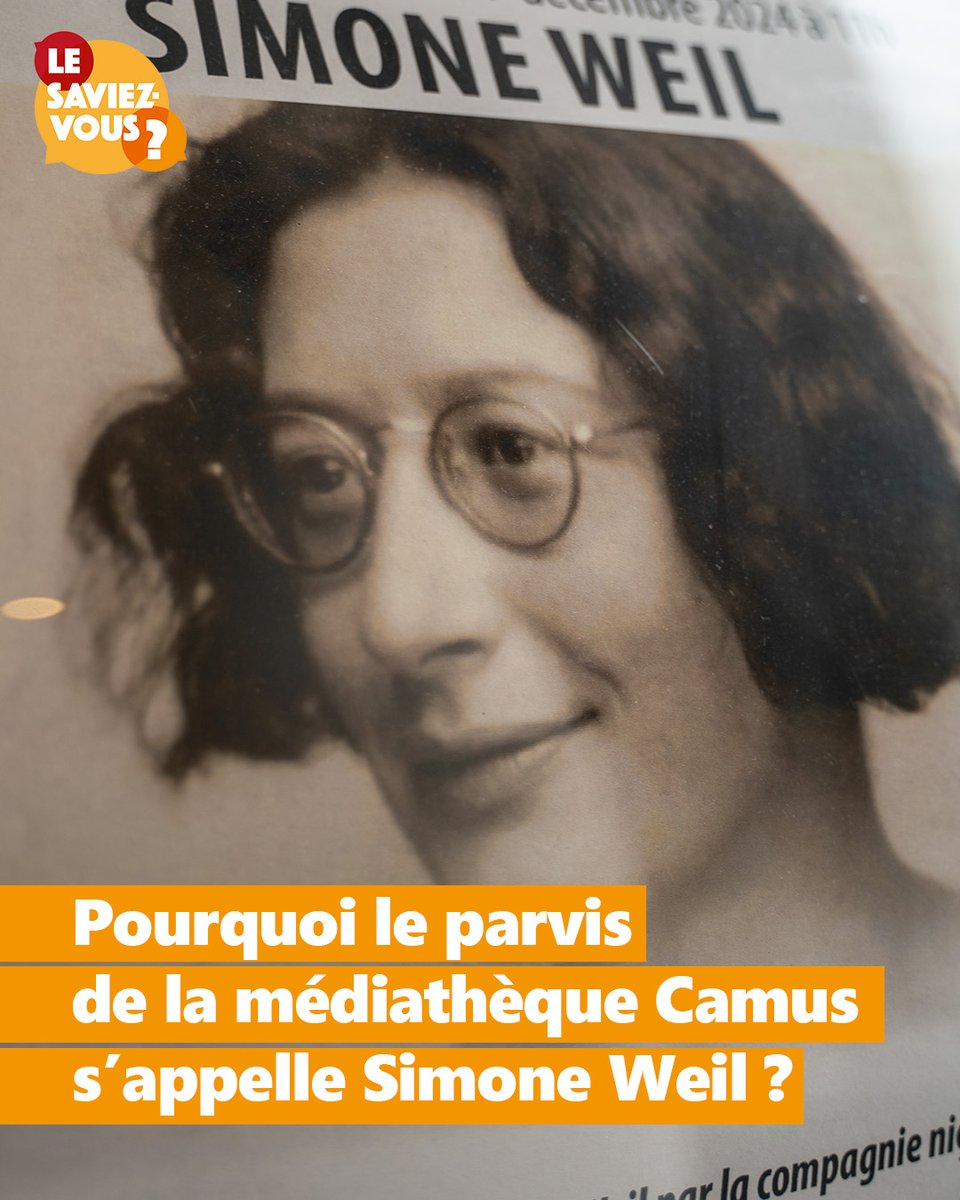 🤔 Le saviez-vous ❓

📍 Il existe un parvis à #Antibes en hommage à Simone #Weil (à ne pas confondre avec Simone Veil), philosophe humaniste et Résistante.

👉 Née en 1909 et décédée en 1943, Simone Weil a tenté de comprendre la condition ouvrière par l’expérience concrète du