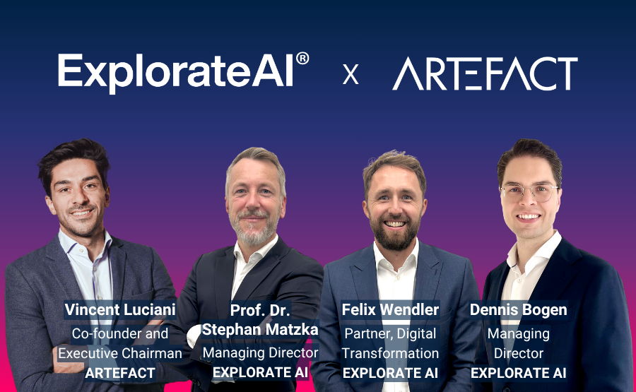 Artefact_Global's tweet photo. [#Acquisition Announcement in Germany, Berlin] 🇩🇪 Artefact Acquires Explorate AI to Accelerate its Momentum in #Germany and the #DACH Region.

👉 Read the press release in English, German, and French: https://t.co/c8xWQibhFv https://t.co/yuMyX56haJ