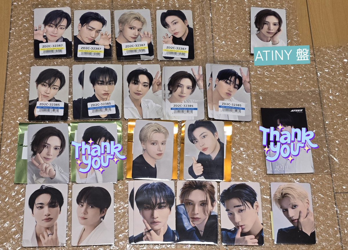 ATEEZ Ashes to Light HMV ラキロト　モバガチャ　ユノ ATEEZ Ashes to Light ユノ HMV ラキロトB - メルカリ
