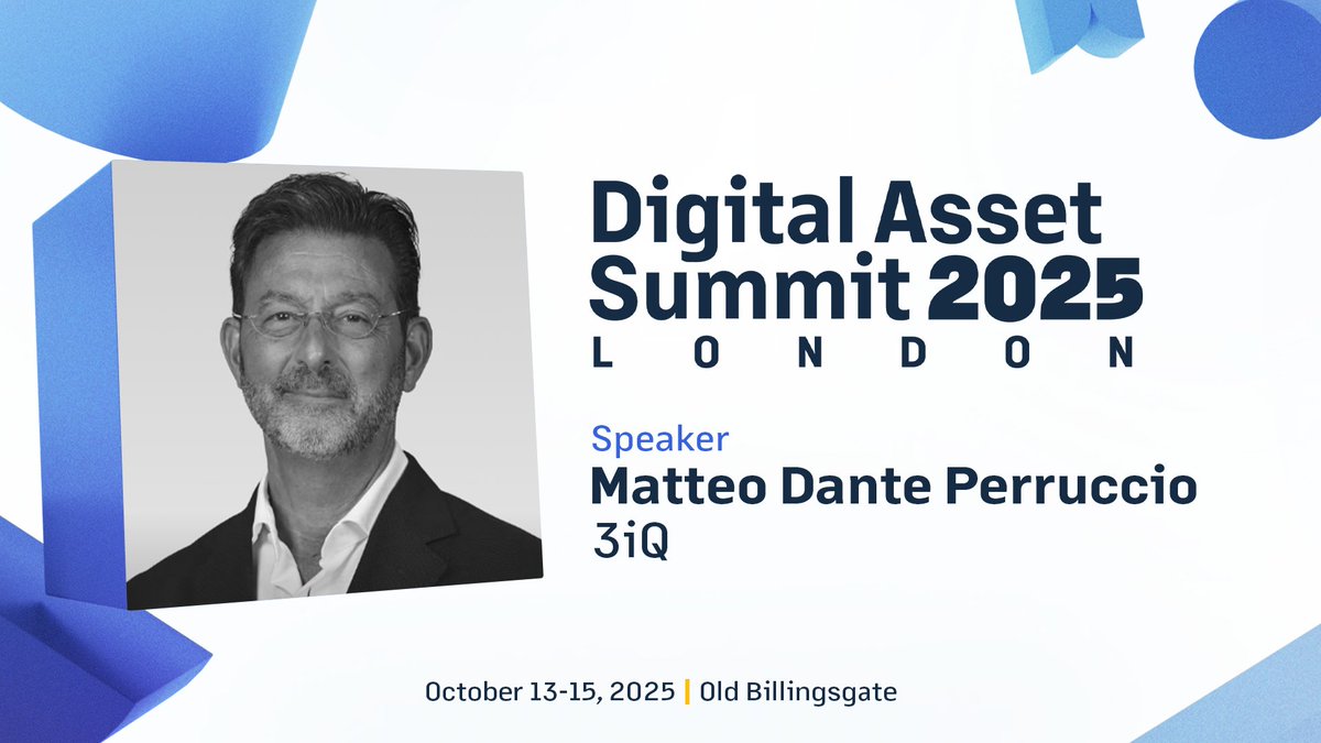 Matteo Dante Perruccio speaker card for Digital Asset Summit 2025