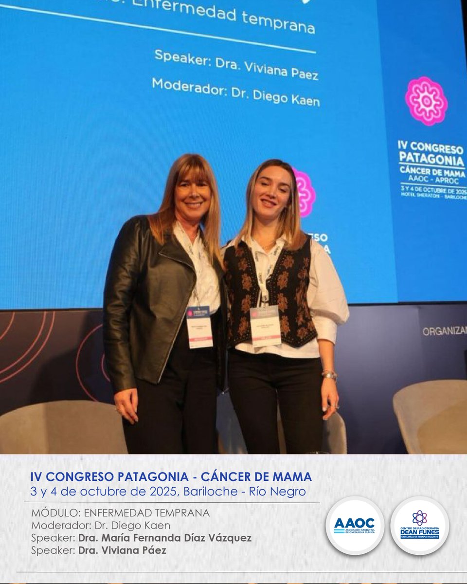 centrodeanfunes's tweet photo. El 3 y 4 de octubre se realizó el Congreso Patagonia sobre Cáncer de Mama en Bariloche, organizado por AAOC. Nuestra directora, Dra. María Fernanda Díaz Vázquez, participó como speaker. Es un orgullo contribuir al conocimiento y la investigación en oncología. 💗
#CáncerDeMama https://t.co/krV9KKYhEN