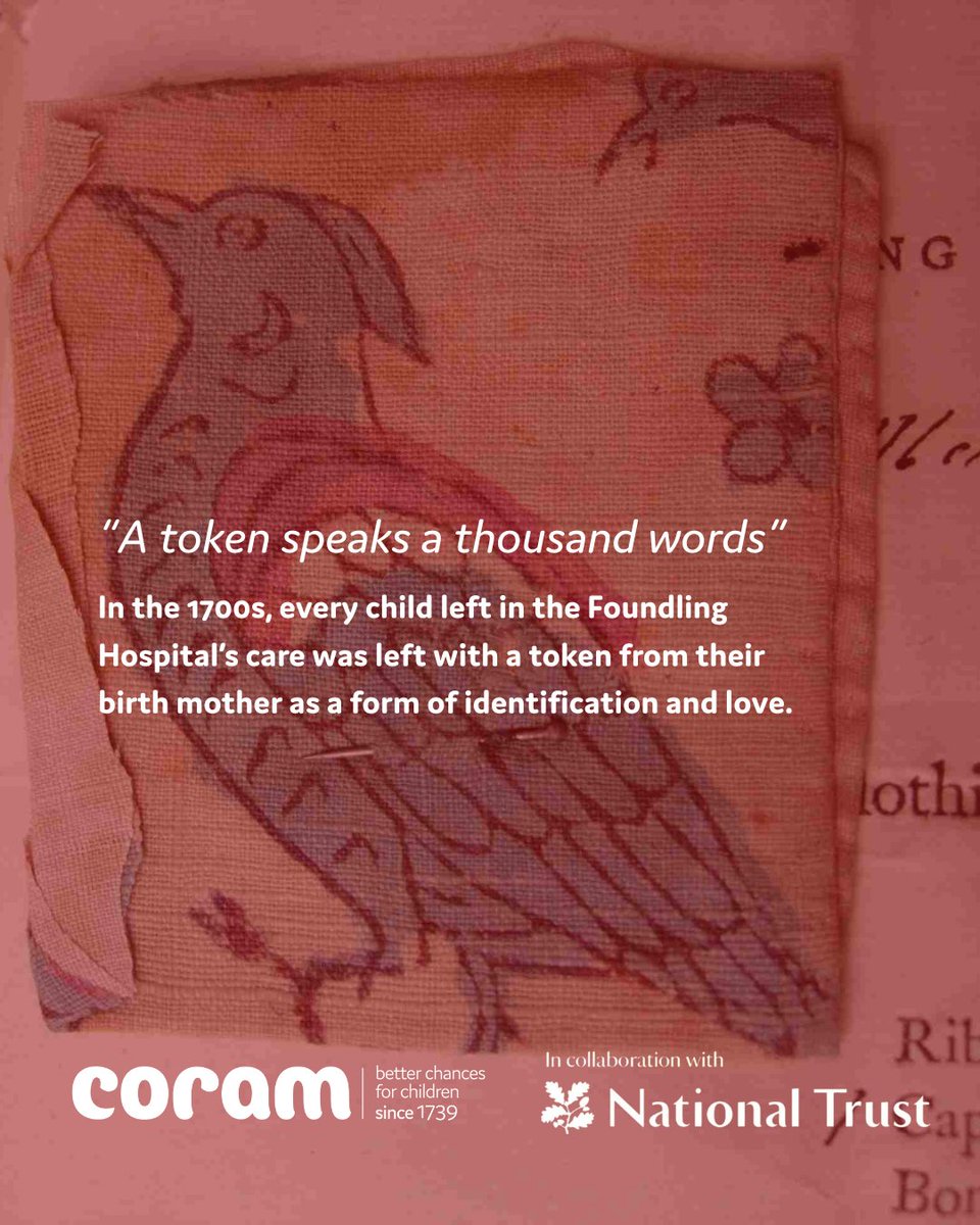 Coram's tweet image. A Token Speaks a Thousand Words
Opening today, the National Trust × Coram competition invites children aged 4–11 to design fabric tokens honouring the 469 children of the Westerham Foundling Hospital.

Learn more: coram.org.uk/national-trust…

#Coram #NationalTrust #SCARF #WeAreCoram