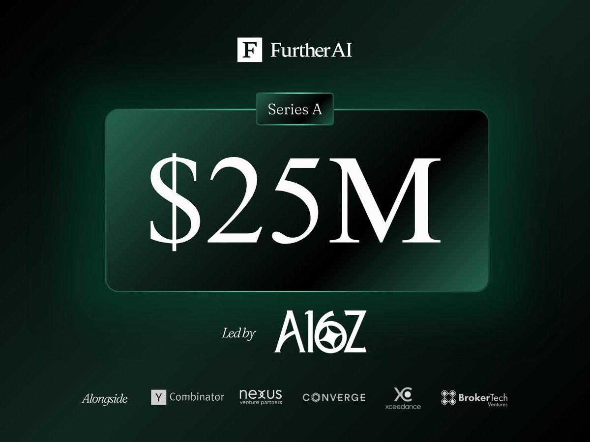amangour30's tweet image. Announcing @furtheraicom&apos;s $25M Series A led by @a16z! 

When we signed the term sheet, the initial excitement quickly turned into a different feeling.

A feeling of responsibility.

Responsibility to insurance industry — to automate the busy work.
Responsibility to our investors…