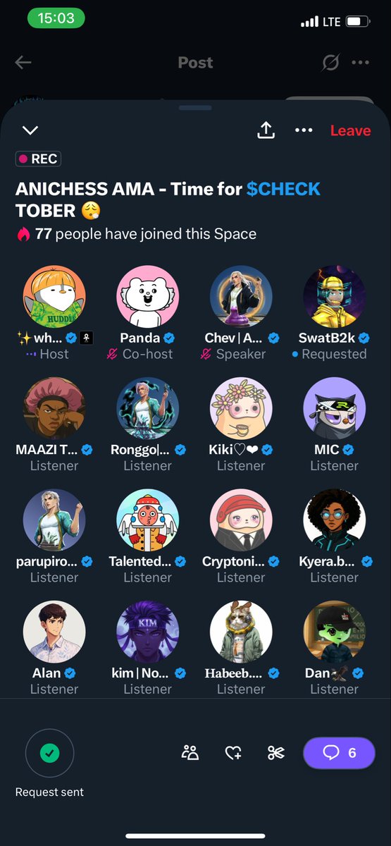 SwatB2Kexe's tweet image. Live right now 

The esteemed founder of AnichessGame @Chevy_Jai is currently live on the @what3verman space with the wonderful chief vibe officer @rollinpinkpanda and you don’t wanna miss those alphas 

Come listen to them Live and unfiltered 

$CHECK in now 👇