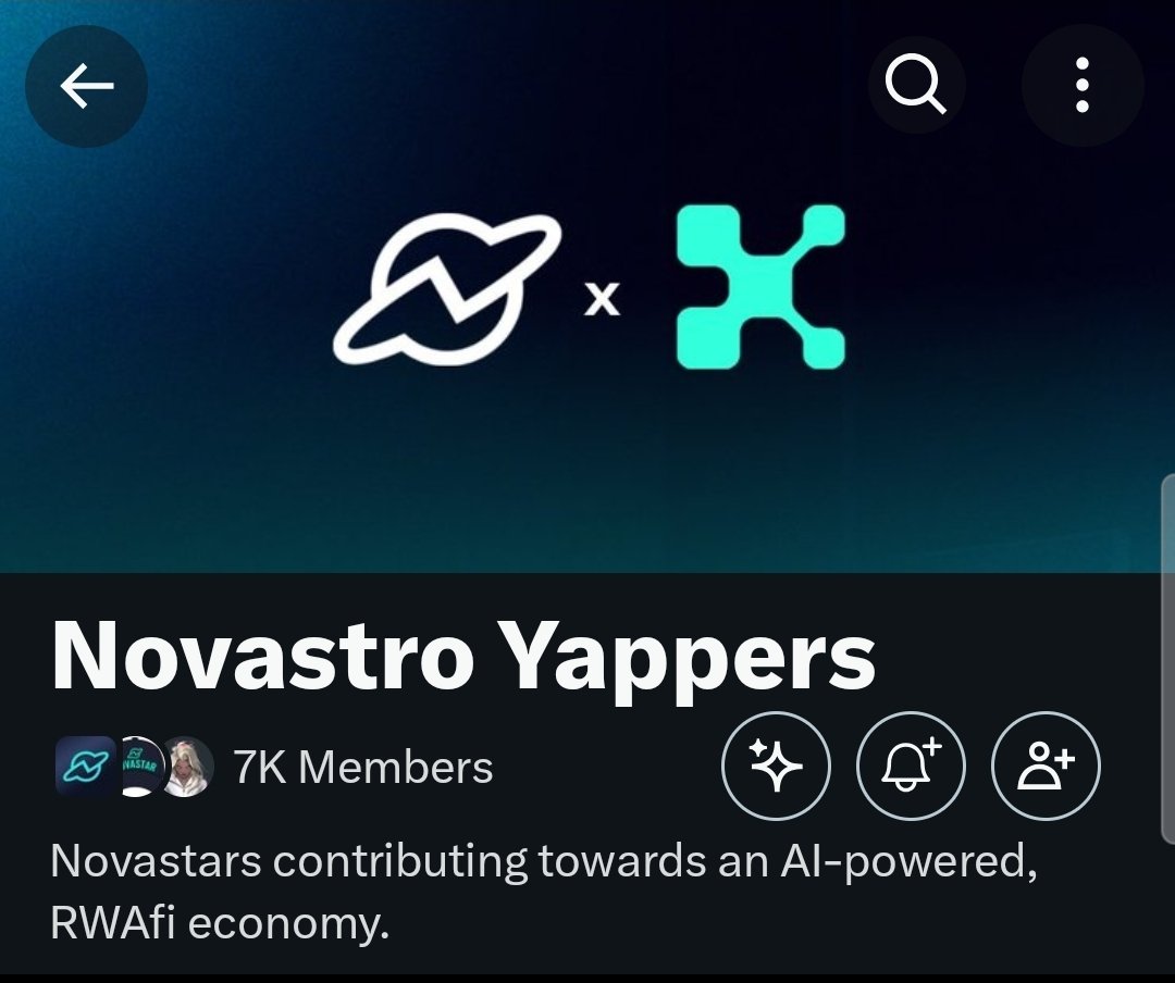 AviiWeb3's tweet image. Finally Novastro Yappers community just hit 7k Members 🚀

RWA szn is here and the NOVA Army is on fire 🔥 

I&apos;ll be supporting all the @Novastro_xyz Yappers  🤝

Let&apos;s Connect and Yap together on $XNL 🫵