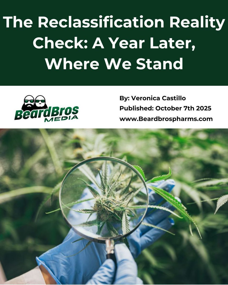 A year after the big reclassification buzz, nothing’s changed—but the cannabis industry hasn’t stopped grinding. Veronica Castillo’s latest for Beard Bros Media reveals how operators keep adapting while the feds keep stalling.

Read it more below.

beardbrospharms.com/articles/the-r…