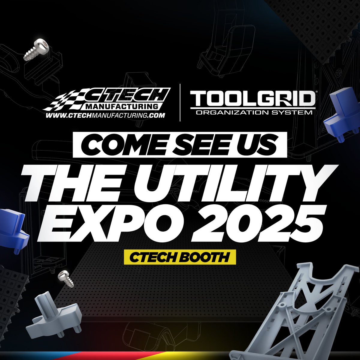 Toolgrid® is at The Utility Expo! 🛠️🧰

We are in the CTech Booth - #N123! 👋🚨

Be sure to come by and say hello and lets talk tool organization! 🔥💯

-

#toolgrid #toolexpo #expo #CTech #toolorganization #handtools #kentucky #utilityexpo