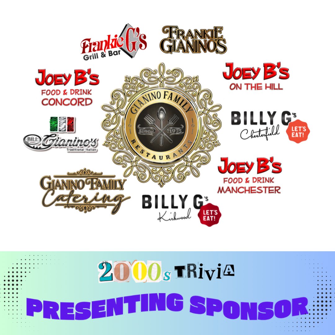 A huge thank you to The Gianino Group for being our Presenting Sponsor for this year’s trivia night! Your support is helping us create an unforgettable night while supporting families battling childhood cancer.  You rock harder than a MySpace playlist circa 2005! 🎶✨