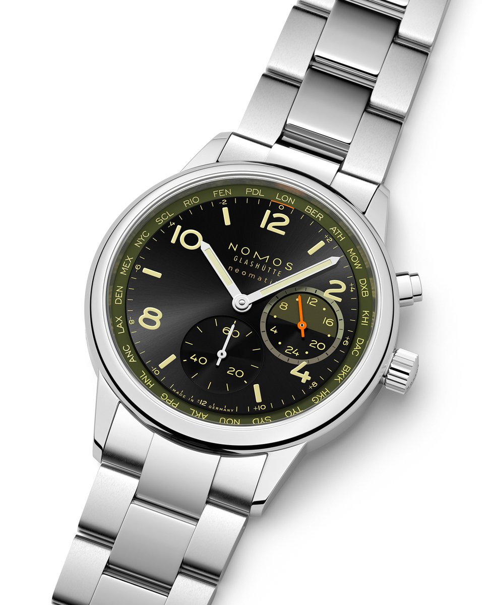 nomosglashuette's tweet image. As other models from the Night Navigation series, Club Sport neomatik #Worldtimer Vector boasts a water resistance of 10 atm.

The timepiece is limited to 175 pieces. Available at selected NOMOS retailers from late October. nomos-glashuette.com