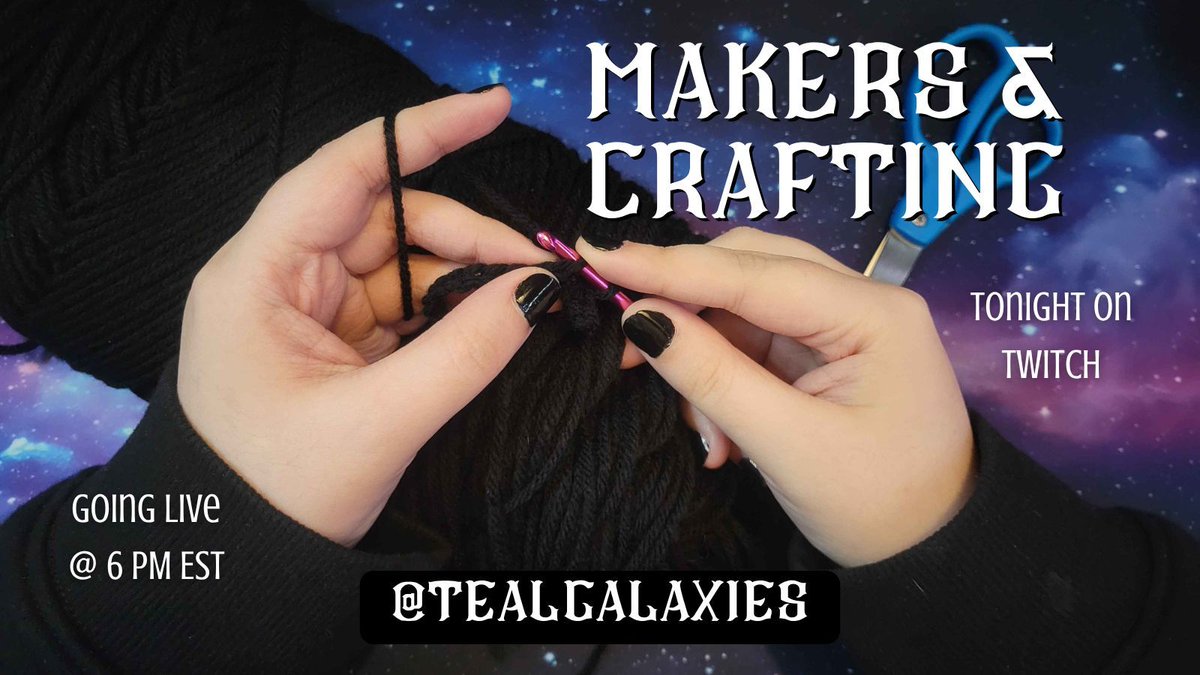 TealGalaxies's tweet photo. Hey Ghostlings! 👻
Going live TODAY at 6 PM EST for a cozy Makers & Crafting stream! ✨
Come vibe, chat, and watch me get creative — or chaotic, if you trigger some Blerps 😅
📺 https://t.co/SR8WUe3t9V
🕕 6 PM EST
#MakersAndCrafting #TwitchStreamer #CozyVibes #CreativeStream https://t.co/VJbzgbRD5Z