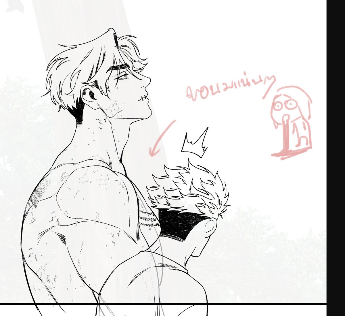 ทุกคนเห็นเส้นวาดเดิมของกรโกะไหมคะ เราจะยอมให้พี่เปรตฟีบแบบนั้นไม่ได้ เราจับเป่าลมเข้าไปทุกช่องไม่มีพลาด /เช็ดน้ำหมาก #เปรตมันดุ