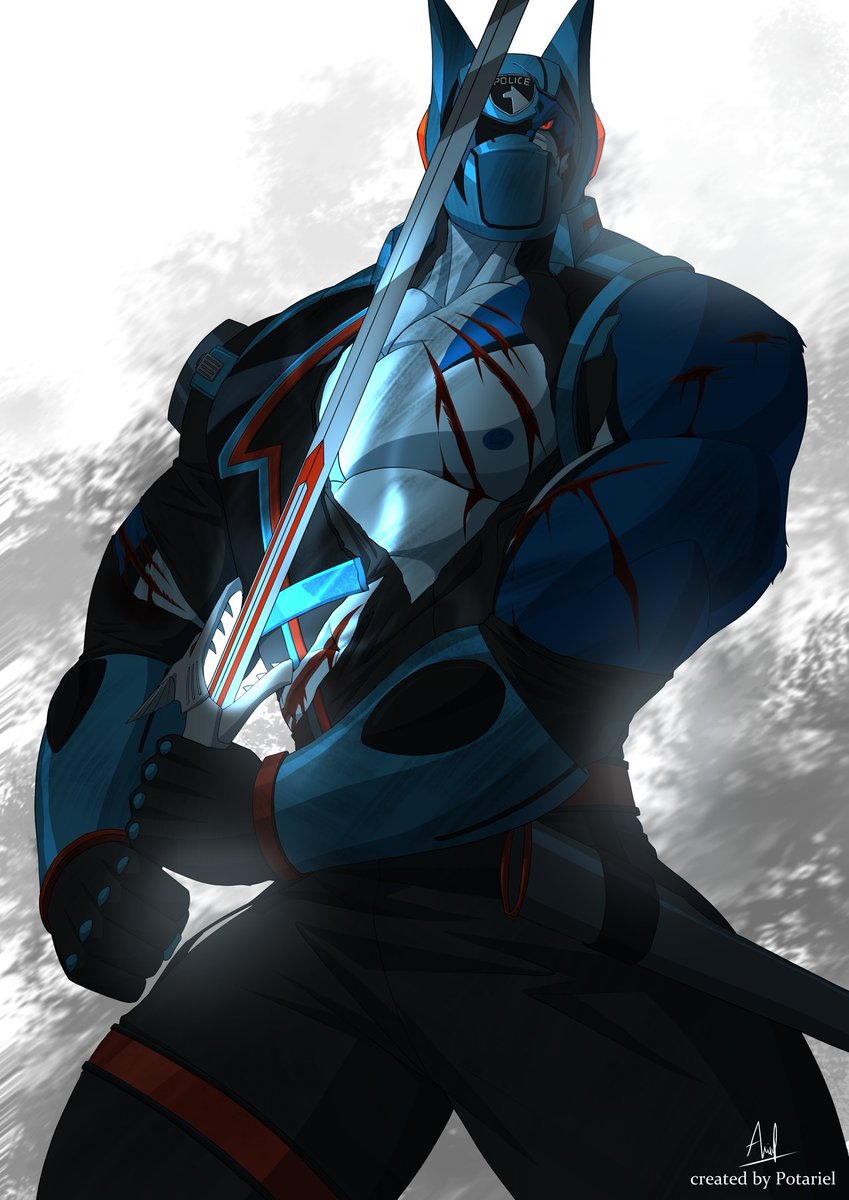 The hound who keeps evil in hell
The shadow that brings the light

Commander Doggie Kruger, The Dekamaster

#supersentai