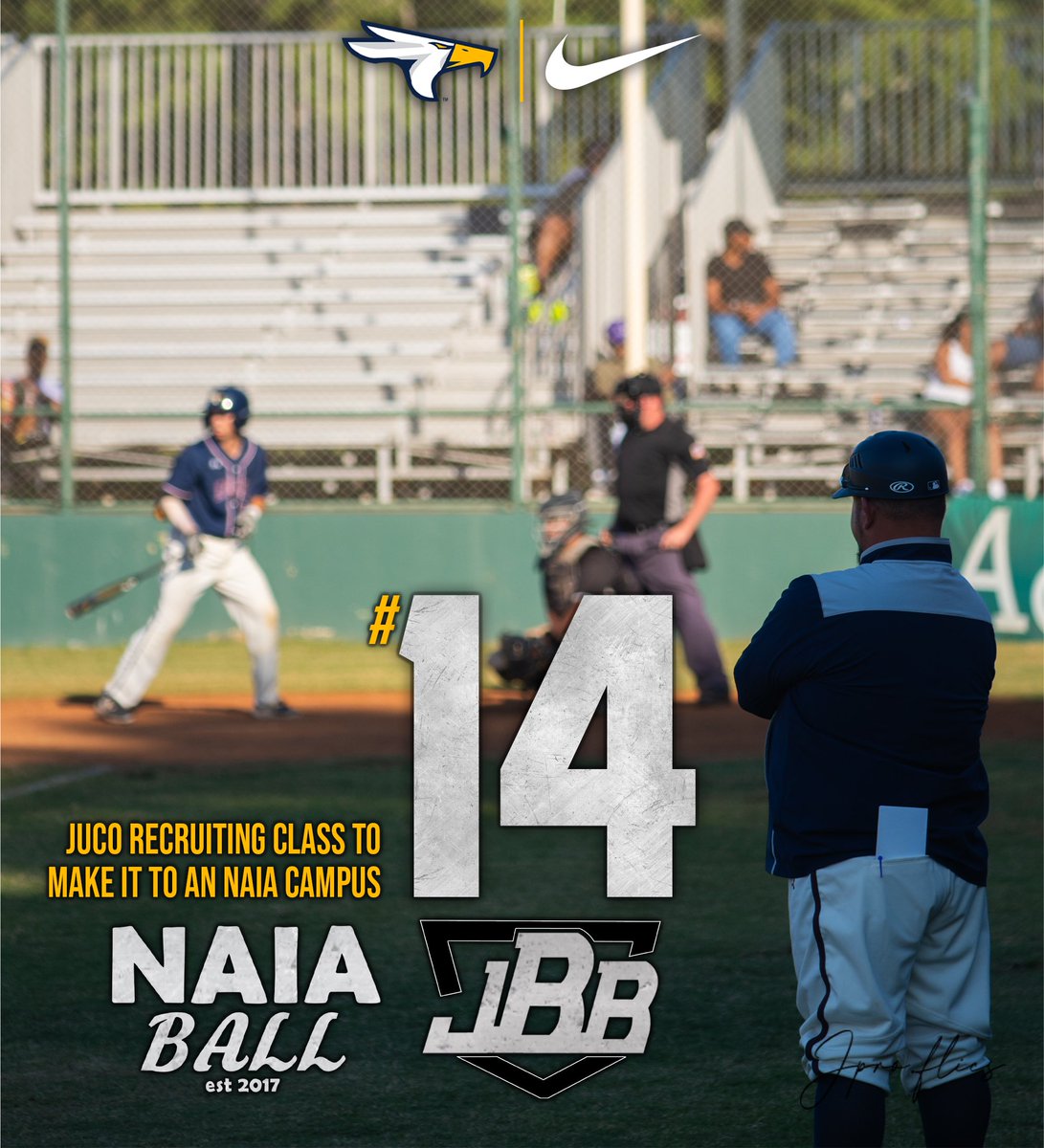 We are excited to announce that we had the #14 JUCO recruiting class to make it to campus by <a href="/_TheJBB/">The JBB</a> x <a href="/NAIABall/">NAIA Ball</a>, highlighted by the #1 JUCO recruit OF Michael Caputo

🦅🦅🦅