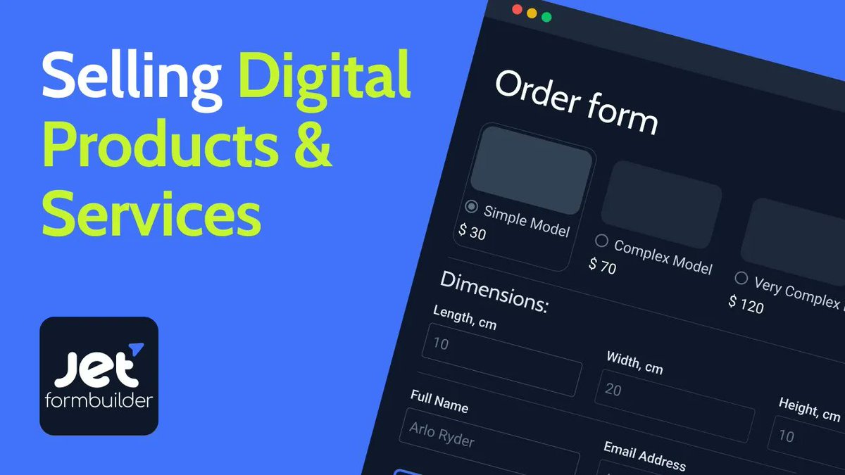 MRcrocoblock's tweet image. Forget heavy WooCommerce setups!
Learn how to sell digital products in #WordPress using #JetFormBuilder + #JetEngine — one flexible form, PayPal payments, clean order storage.

🎥 Watch:
youtu.be/kz_tNsayCmc