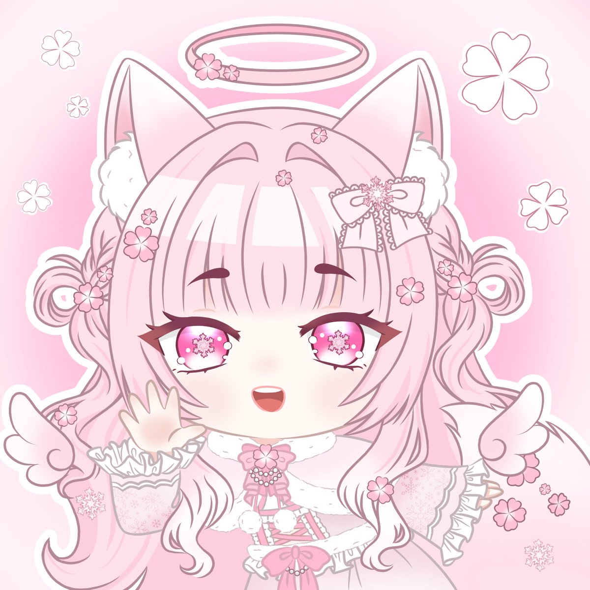 Reminder that our fundraiser is still ongoing!! ❤️

We have raised $45 out of $250 so far!! 💕

We have an extra adorable art piece for the incentive when we hit it, but for now take this cutie made by Rudraws! 🌸💖