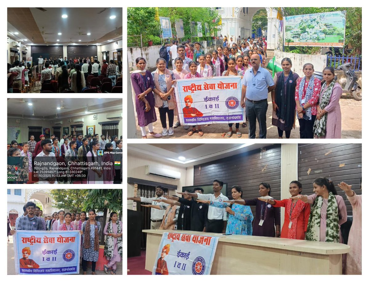#नशामुक्तिसप्ताह *(02 से 08 अक्टूबर)* के अंतर्गत #nssdmvrjn  के #रासेयोस्वयंसेवियों के द्वारा #जागरुकतारैली  का आयोजन कर लोगों को जागरूक किया गया,तत्पश्चात कार्यक्रम के अंत में #शपथग्रहण किया गया।
"भारत की संस्कृति बचाओ, अब तो नशे पर रोक लगाओ" 
#nashamuktbharat
#nssdmv