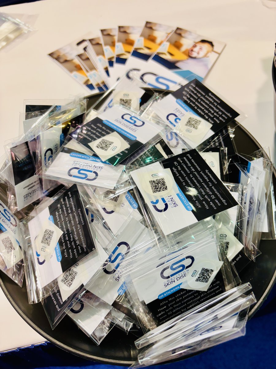 We’re at #AAFPFMX raising awareness about skin diseases + the crucial support our member orgs provide! 💙

Our CSD QR stickers are going like hotcakes — swing by Expo Hall 708 to grab yours!

#SkinHealth #FamilyMedicine #DermTwitter #CSD
👉 i.snoball.it/p/MlHeb/f
