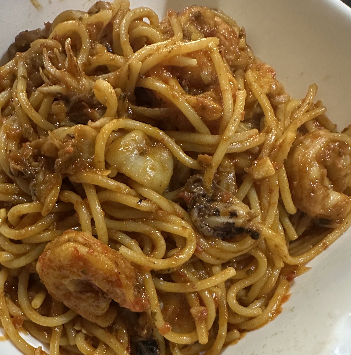 My cooking skills are really up there o! I’m proud of the seafood pasta i just made😁