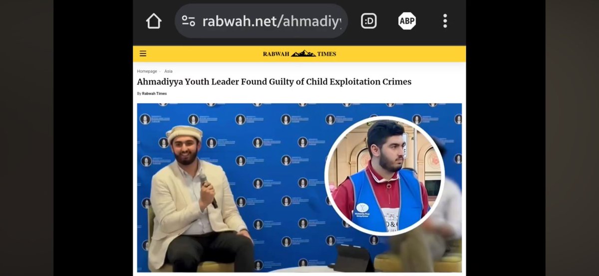 Ahmadiyyafacts's tweet photo. Abdullah Shafiq, a 23-year-old university student and Ahmadiyya youth group leader in Australia, pleaded guilty on Thursday to 16 counts of disseminating, possessing, and producing child abuse material.

#ahmadiyya #ahmadiyyafactcheckblog #messiahhascome #ahmadiyyat #trueislam https://t.co/cbXF1TbVIw