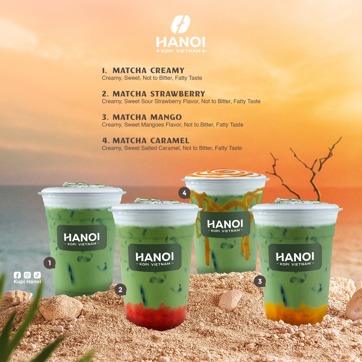 mohaearman's tweet photo. Khas untuk penggemar Matcha yang tak suka kopi. Matcha Series’s daripada @kupihanoi

Mana 1 pilihan korang?
Kopi atau Matcha?

So Much Cha, So Sweet!!!

Tempahan Coffee Catering
https://t.co/jozUEx2sdT

#matchacreamy #matcha #vietnamesecoffee #matchastrawberry #matchamango https://t.co/3bpOe5rfjv