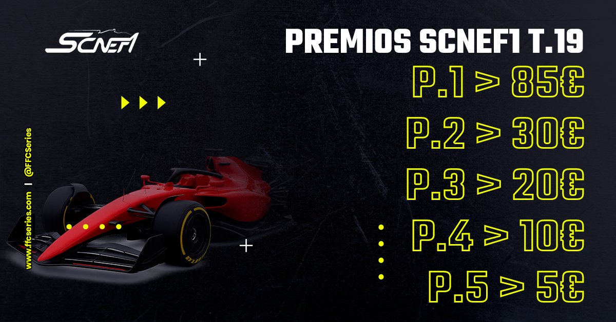 #SCNEF1 | 💰 ¡Estos son los premios para el Top 5 de SCNEF1!

🔥 ¿Te animas a intentar conseguirlos? ¡Puedes inscribirte y recopilar toda la información de la competición en el tweet citado!

👍 También puedes escribirnos por MD o en nuestro Discord.