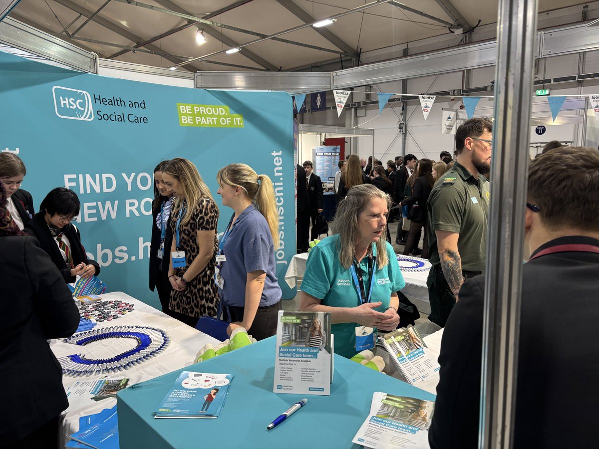 Fantastic 2days of engagement with our local schools @schoolsummitNI Loved hearing so many career advice conversions between with our staff and the young people. <a href="/HSC_NI/">Health and Social Care Northern Ireland</a> <a href="/BelfastTrust/">Belfast Trust</a> <a href="/BHSCTjobs/">Belfast Trust Jobs</a> #beproudbepartofit