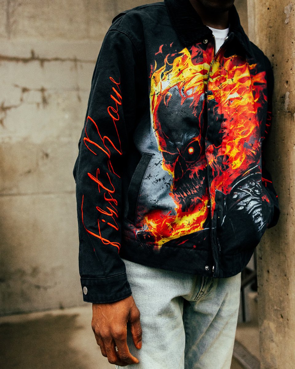 DTLRVILLA's tweet image. Workwear with a little spice! #FirstRow Mens Skull workwear jacket available in-store and online. 

Link to shop: bit.ly/3GULvw1