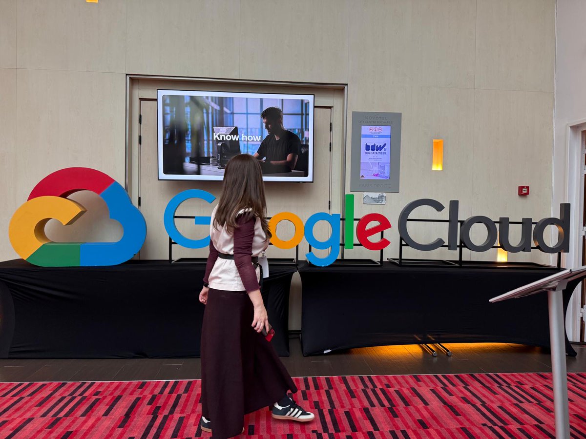 bigdataweek's tweet photo. Spot the cloud? That’s your cue: @googlecloud is here at Big Data Week Bucharest, getting data to new heights!

#googlecloud #partnerships #bdwbucharest #bdw2025 #bigdataweek https://t.co/73DO5XYnHN