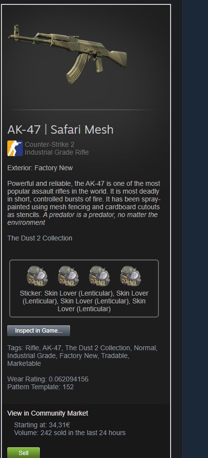 H1TmanCro's tweet photo. @SkinLand_market WTF i made a meme craft and the ak goes 10x. It's literally impossible to lose money in this market😭 https://t.co/PSeQjOdvr7