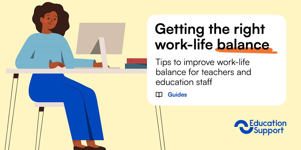 EdSupportUK's tweet image. Work-life balance is often discussed but can be difficult to achieve.

One of the difficulties is that life constantly changes, as does pressures at work. Read our article for strategies &amp;amp; techniques ready to use when needed.

ow.ly/56AP50TFn4W

#WorkLifeWeek
