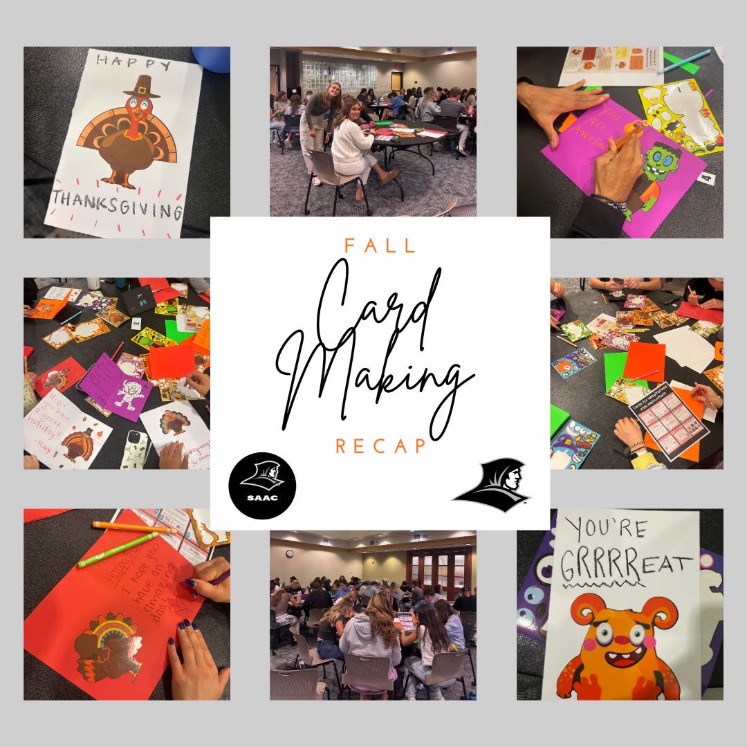 TheFriarEdge's tweet image. Last night, our Student Athlete Advisory Council came together to make Fall cards for hospitalized children. 🍂💌 Such a great way to spread smiles and give back. Amazing work, everyone! 
#thefriaredge #GoFriars